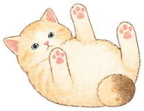 ごろごろする猫